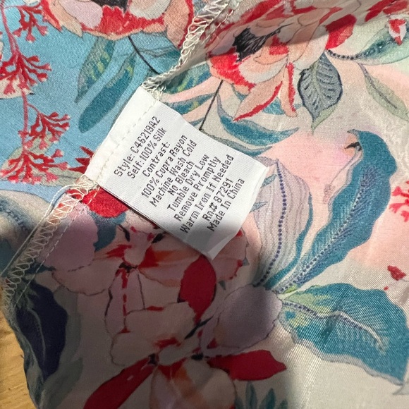 Johnny Was Silk Jade Kimono - Sz. L - NWT - Picture 6 of 8